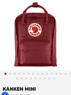 Fjallraven Kanken Mini Backpack in ox red